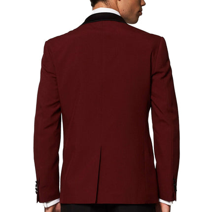 Bordeauxroter Smoking Männer <tc>OppoSuits</tc>