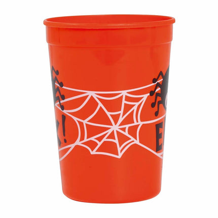 Orange Halloween Tasse Spinne 11cm