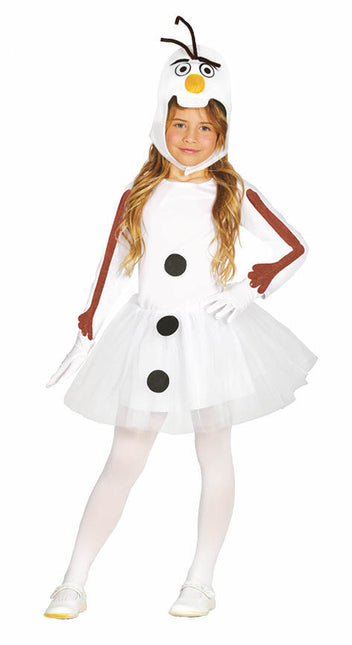 Schneemann Kleid Mädchen