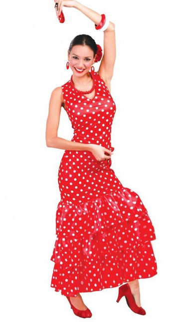 Flamenco Spanisches Kleid Rot