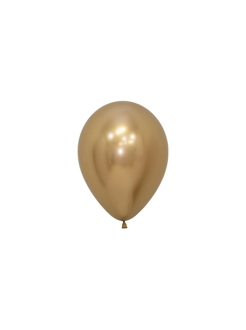 Ballons Reflex Gold 12cm 50Stk