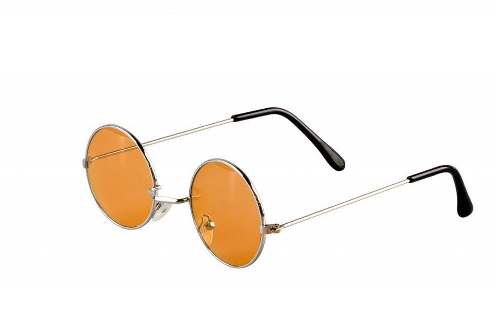 Orangefarbene Hippie-Brille