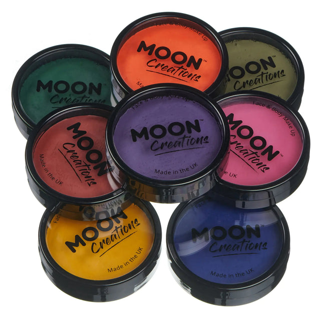 Moon Creations Pro Face Paint Kuchentöpfe Dunkelblau 36g