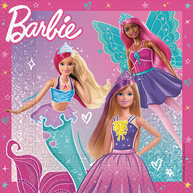 Barbie Servietten Fanatasy 33cm 20Stück