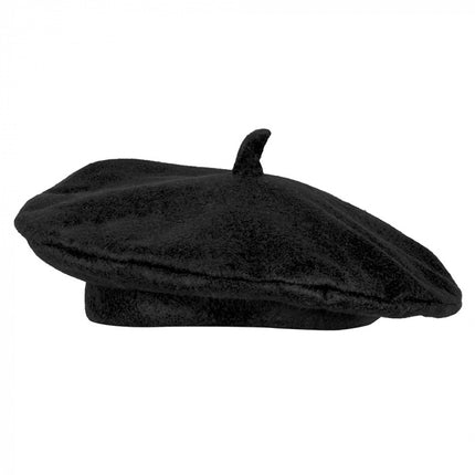 French Beret Schwarz