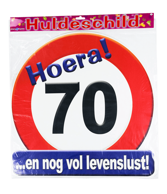 Türschild 70 Jahre Verkehrsschild 50cm