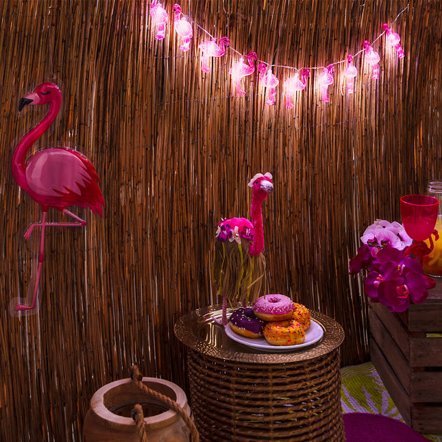 Lichtgirlande LED Flamingo 1,4m