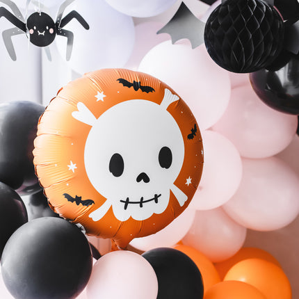 Halloween Helium Ballon Totenkopf Leer 45cm