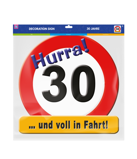 Türschild 30 Jahre 50cm