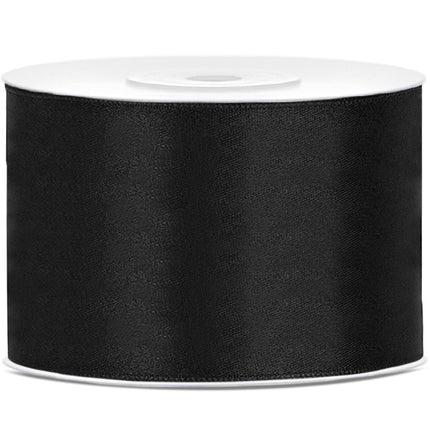 Satinband Schwarz 50mm 25m