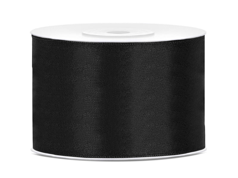 Satinband Schwarz 50mm 25m