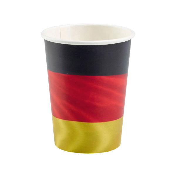 Deutschland Becher Flagge 250ml 8Stk