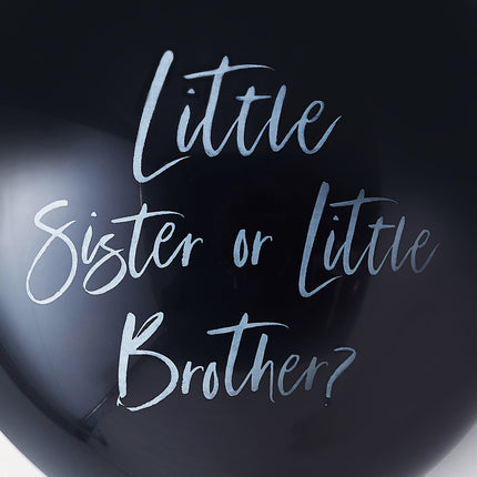 Gender Reveal Ballon Bruder oder Schwester 60cm