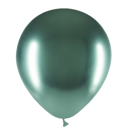 Grüne Ballons Chrom 30cm 50Stk