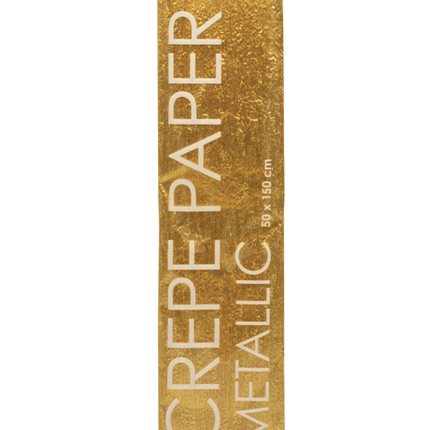 Krepppapier Metallic Gold 50cm 1,5m