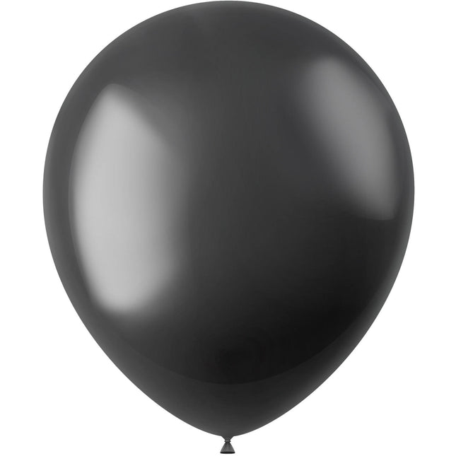 Schwarze Ballons Metallic Onyx Schwarz 33cm 100Stk