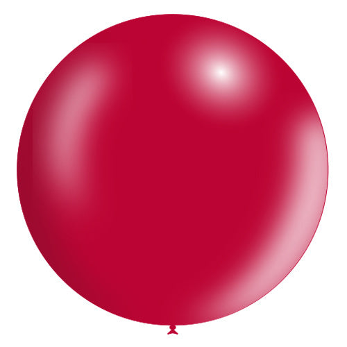 Roter Riesenballon XL Metallic 91cm