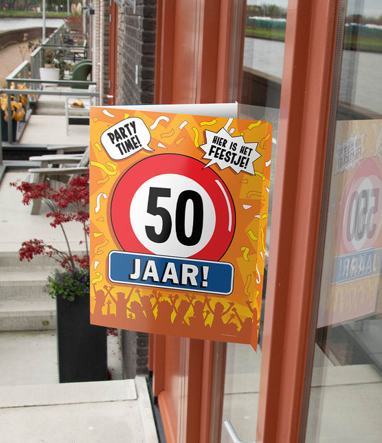 Fensterschild 50 Jahre 60cm