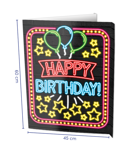 Fensterschild Happy Birthday 60cm