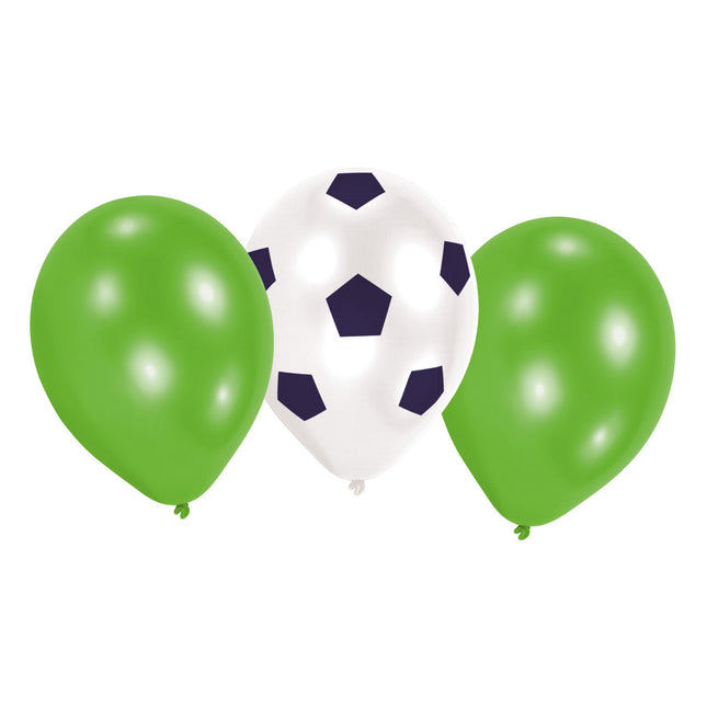 Fußball Ballon Grün 22,8cm 6Stk