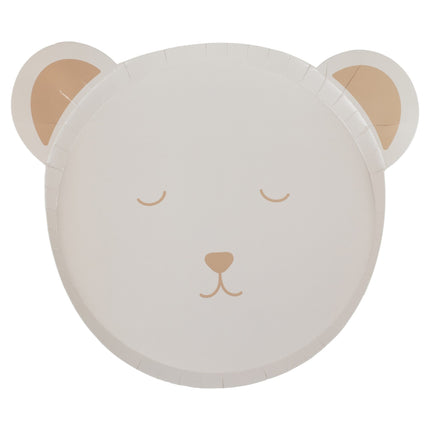 Baby Shower Plates Papier Teddy 8pcs