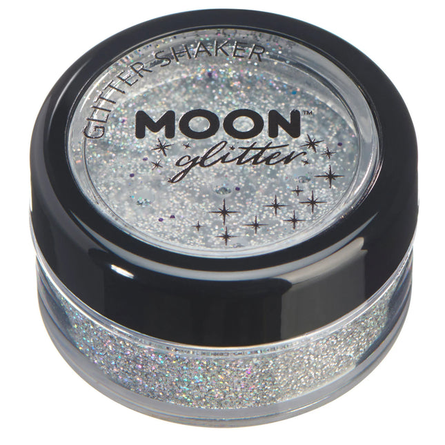 Moon Glitter Holographic Glitter Shakers Silber 5g