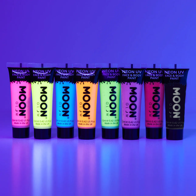 Moon Glow Pastell Neon UV Face Paint Schwarz 12ml