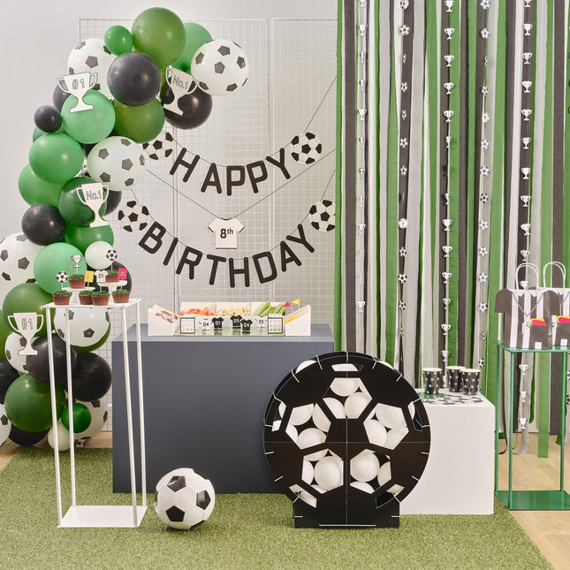 Fußball Buchstabengirlande Happy Birthday 1,5m