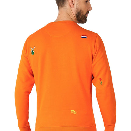 Orange Holland Hup Pullover Männer <tc>OppoSuits</tc>