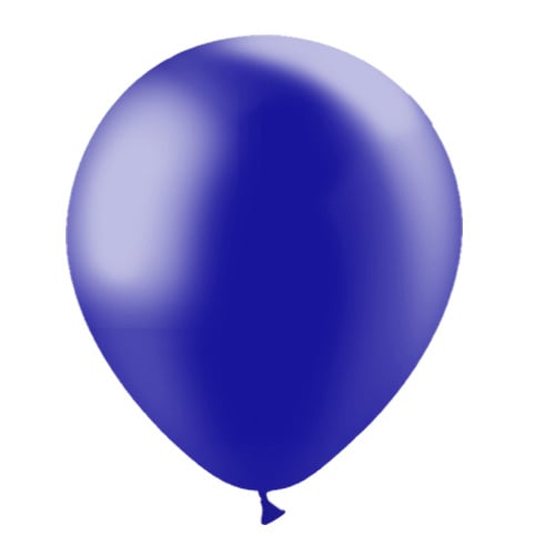 Dunkelblaue Ballons Metallic 30cm 10Stk.