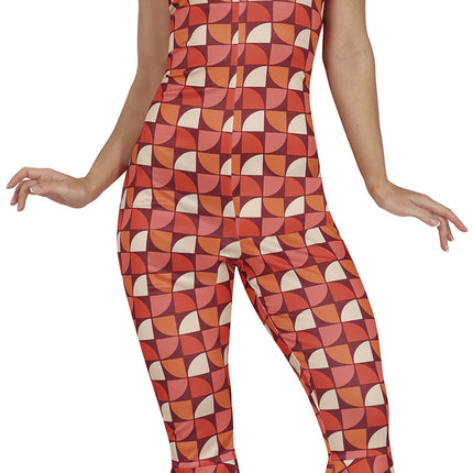 Disco 70S Jumpsuit Damen Retro