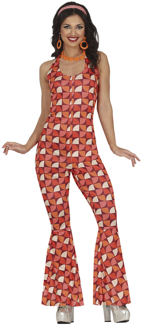 Disco 70S Jumpsuit Damen Retro