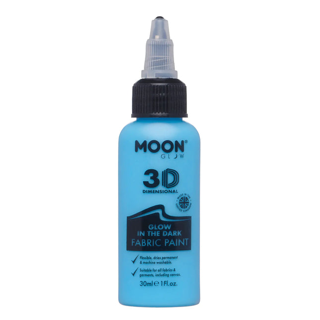 Moon Glow Glow in the Dark Stofffarbe Blau 30ml