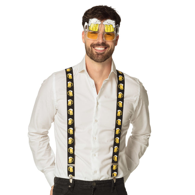 Oktoberfest Bierbrille Gelb