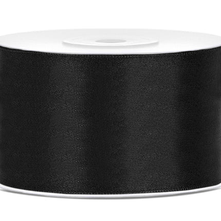 Satinband Schwarz 38mm 25m