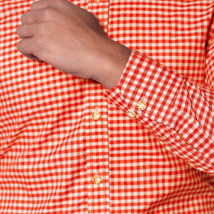 Oktoberfest Bluse Orange Männer