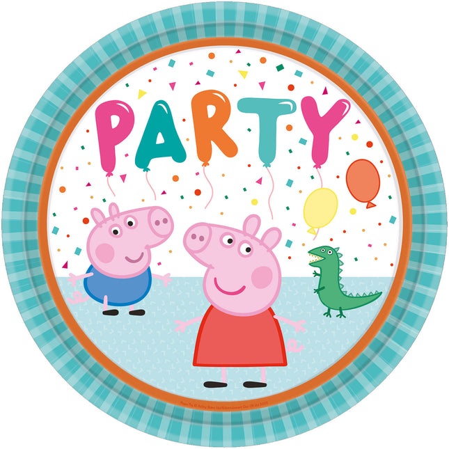 Peppa Pig Teller Party 23cm 8 Stk.