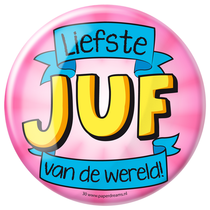 Button Liebste Lehrerin der Welt 10,2 cm