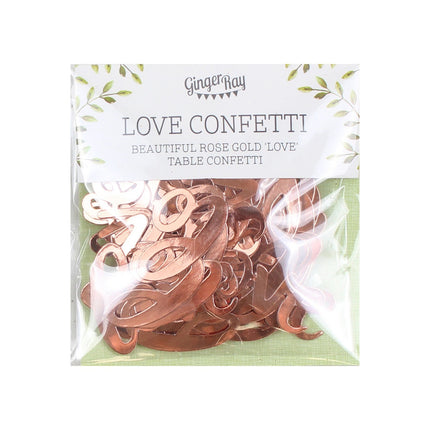 Rose Gold Konfetti Liebe 14g