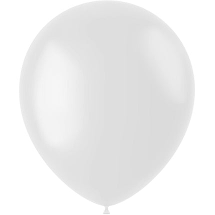 Weiße Ballons Kokosnuss Weiß 33cm 100Stk