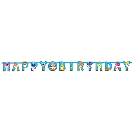 Baby Hai Buchstabengirlande Happy Birthday 1,8m