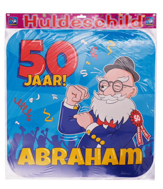 Abraham Türschild Cartoon 50cm