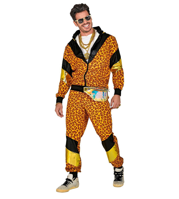 Neon 80S Trainingsanzug Faulty Leopard Print