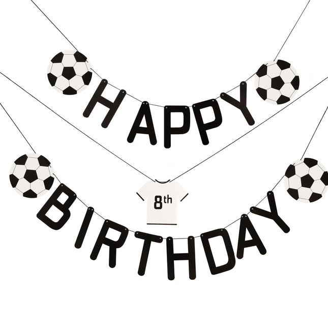 Fußball Buchstabengirlande Happy Birthday 1,5m