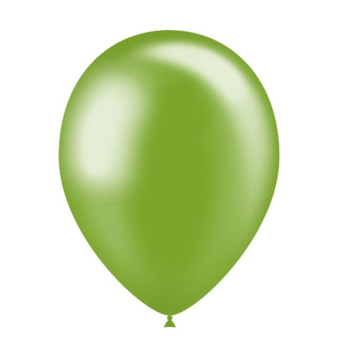 Grüne Luftballons Metallic 25cm 10Stück