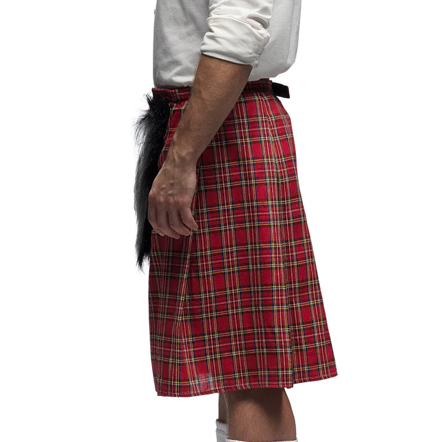 Roter Kilt Männer mit Tasche