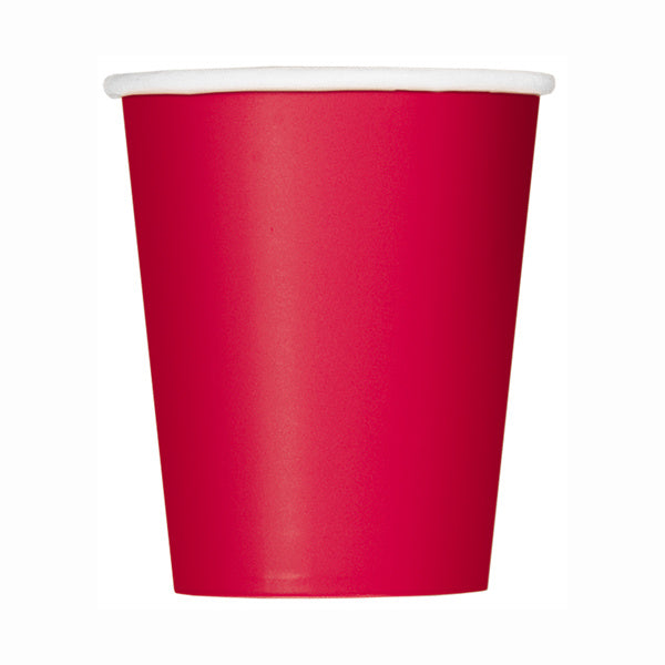 Becher Rot 266ml 8Stk