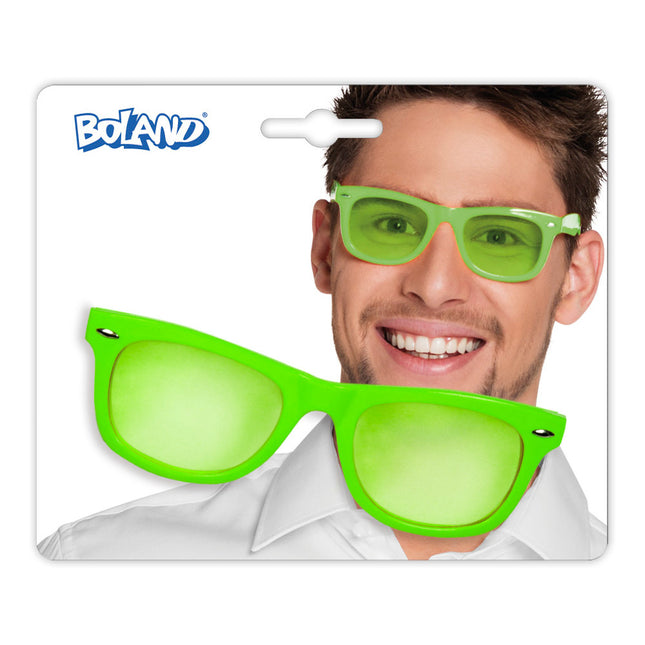 Neongrüne Partybrille