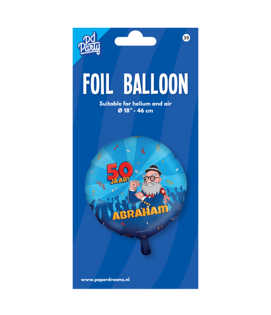 Helium Ballon Abraham Cartoon Leer 30cm