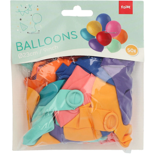 Ballons Bunt 23cm 50Stück